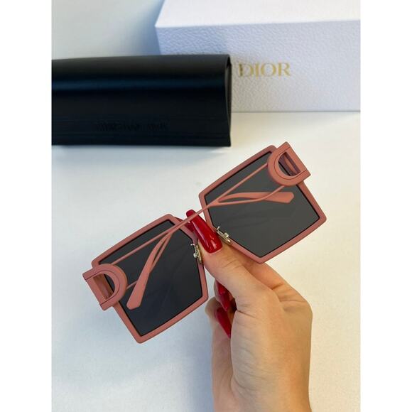 NEW Dior 30Montaigne SU Dusty Pink Oversized Square Sunglasses - Picture 4 of 7